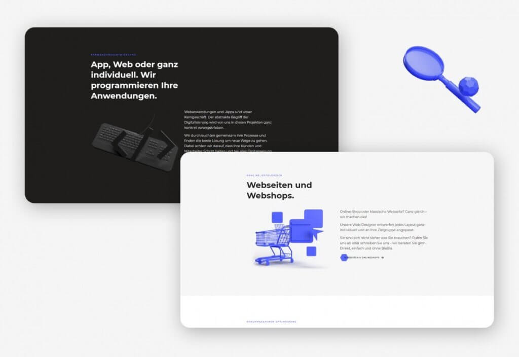 Wir schaffen einen guten Überblick über Bergwerk ITs Leistungen