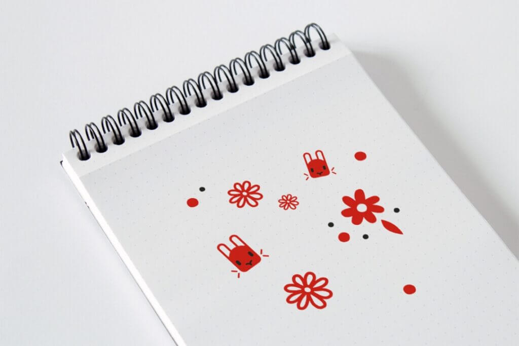 Designelemente für Ostereierdruck