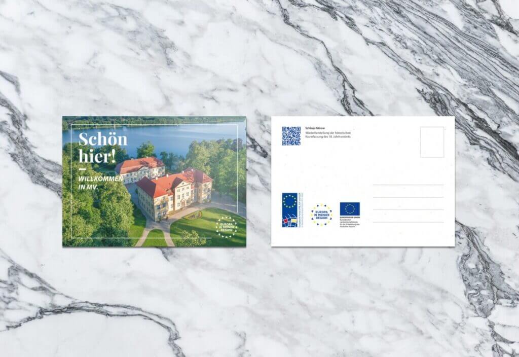 „Europa in meiner Region“ Postkartenreihe der Staatskanzlei Mecklenburg-Vorpommern 