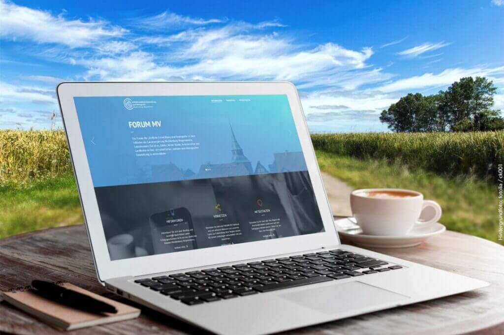 Webseite für das „Forum Ländliche Entwicklung und Demografie Mecklenburg Vorpommern“