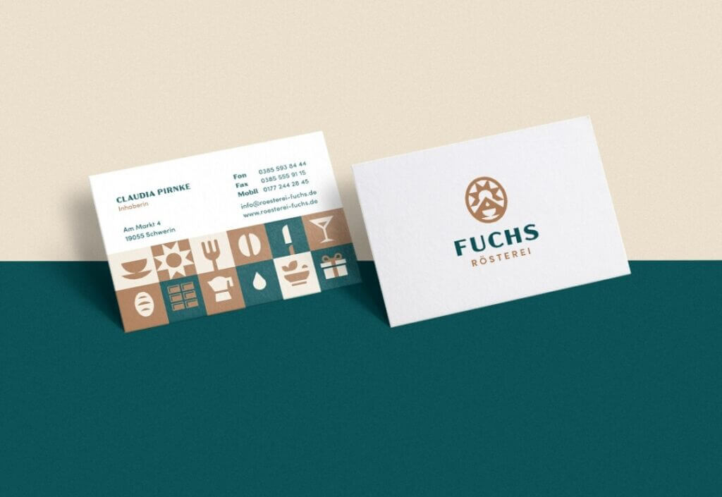 Visitenkarte Rösterei Fuchs
