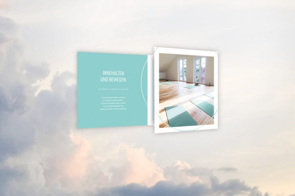 Infoflyer für Pilates& Yoga Kurse in Sukow