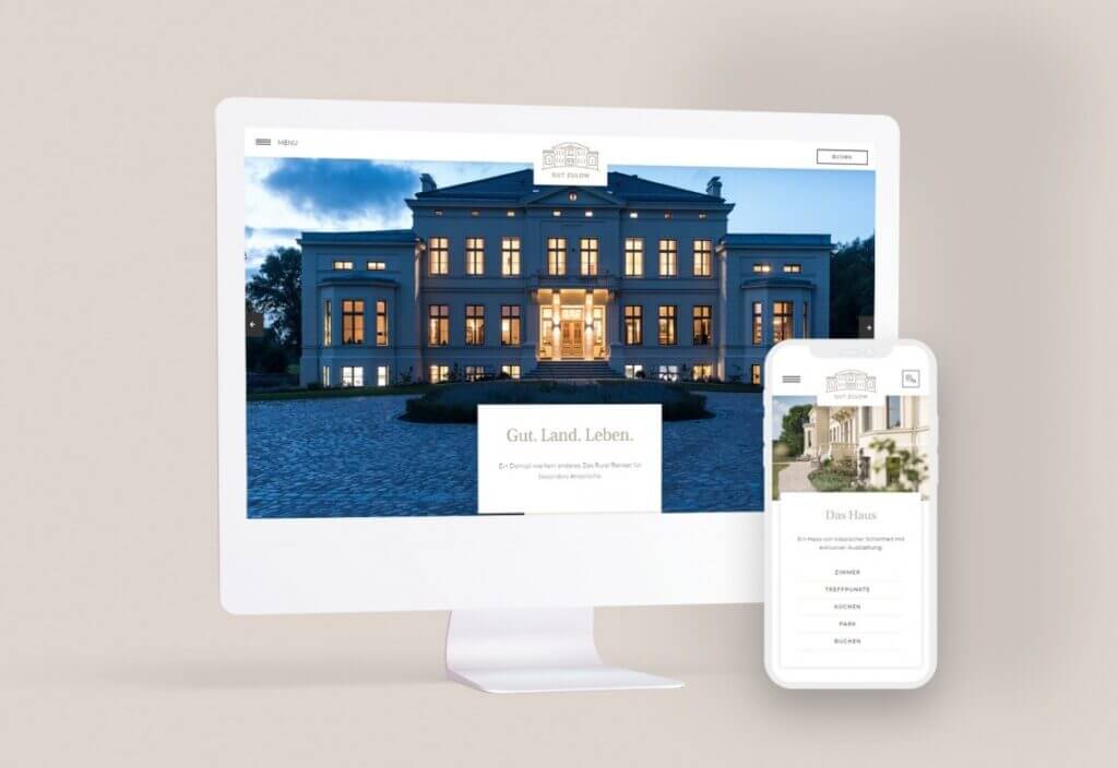 Neue Webseite für das Gutshaus Zülow